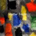 Multi Color Jacquard Short Pile Fake Raccoon Fur